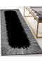 Conceptum Alfombra Black 100x200 cm, 100% Poliéster, Antideslizante, Antibacteriana, Lavable a Máquina